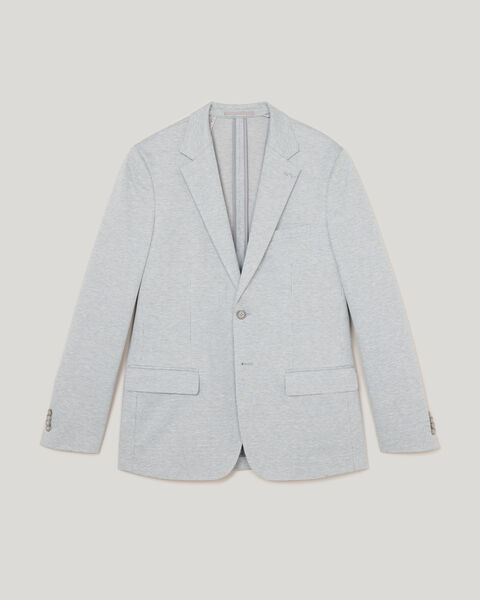 Slim Stretch Travel Blazer, Light Grey, hi-res